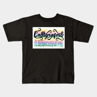 Calligrafail - crafter gift Kids T-Shirt